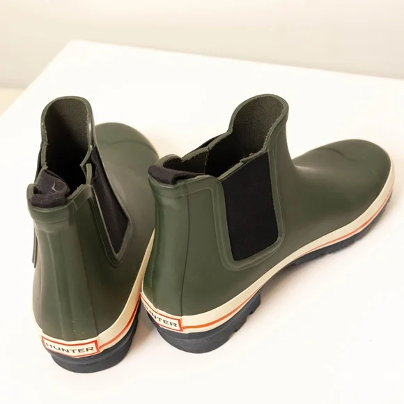 Hunter Men's size 10 Green low-top boots with bag - Picture 4 of 7